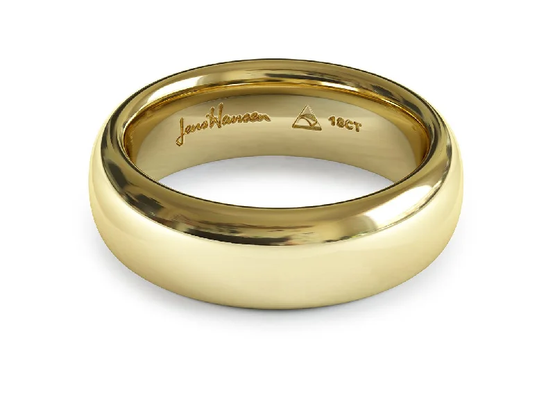 Women's pearl rings-Yellow Gold Movie Ring