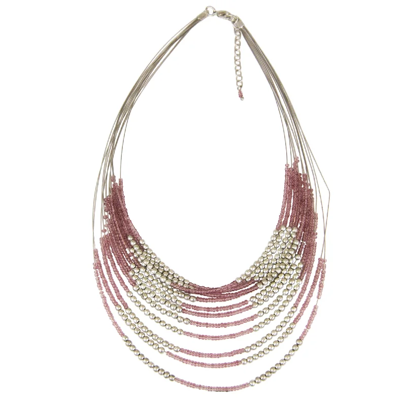 Women's ruby necklaces-Sparkling Strands Necklace