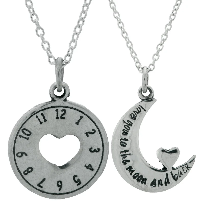 Women's photo necklaces-Love You Always Sterling Necklace