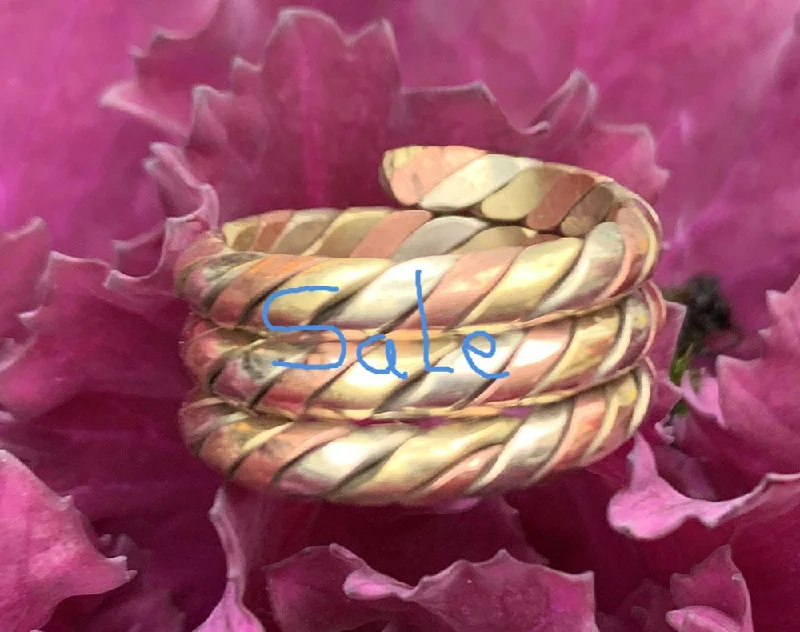 Women's custom design rings-Spiral Healing Ring