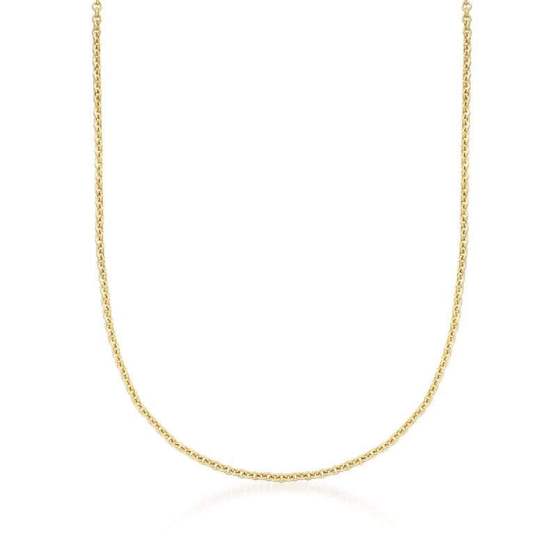 Women's unique necklaces-Ross-Simons 2.2mm 14kt Yellow Gold Forzantina Chain Necklace