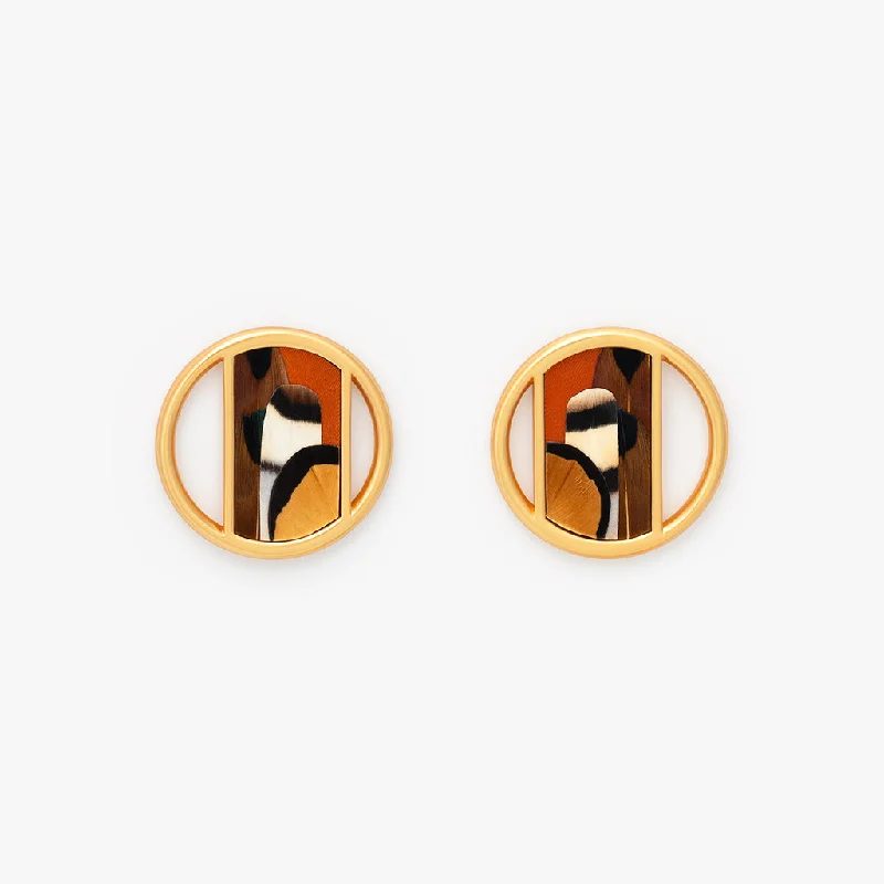 Women's bohemian rings-Kaycee Circle Earring