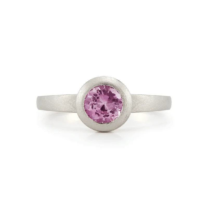 Women's elegant rings-Steller Natural Bi-Color Pink Sapphire Ring