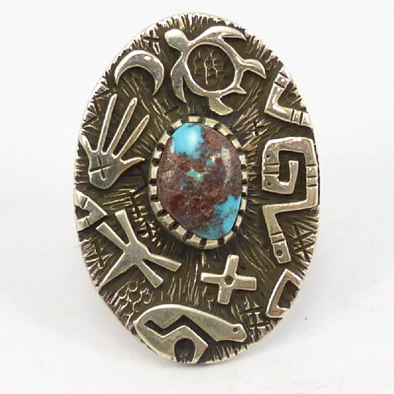 Women's investment rings-Bisbee Turquoise Ring