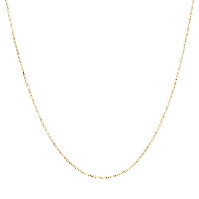 Women's custom engraving necklaces-Tai 14k Simply Linked Necklace