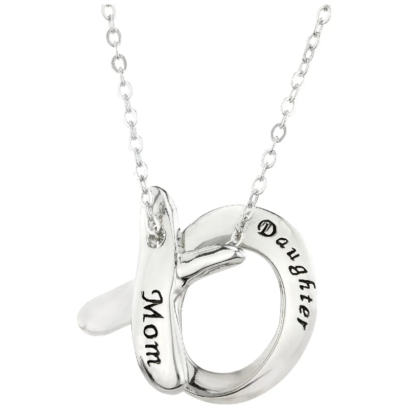 Women's evil eye necklaces-XO Mother Daughter Necklace