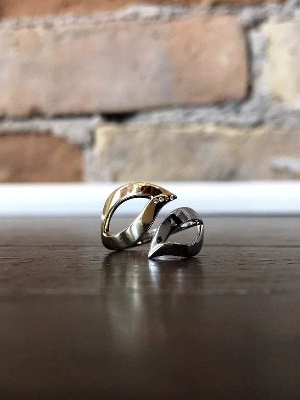 Women's Christmas rings-Leaf Ring