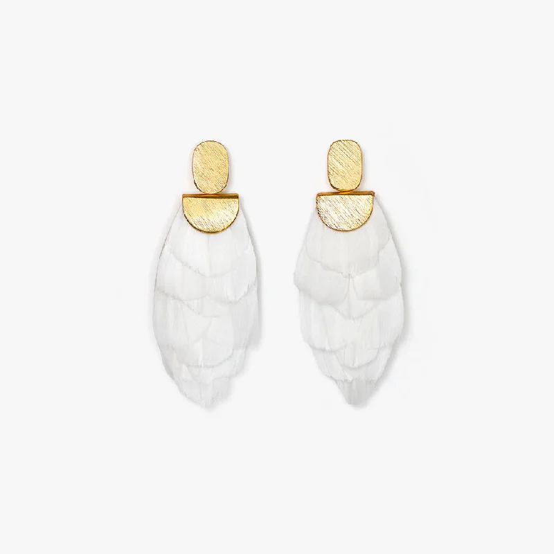 Women's anniversary rings-Blanc Drop Earring