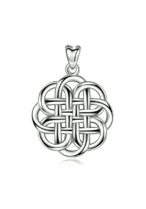 Women's seasonal necklaces-Jewelry Trends Sterling Silver Pendant Necklace 18"