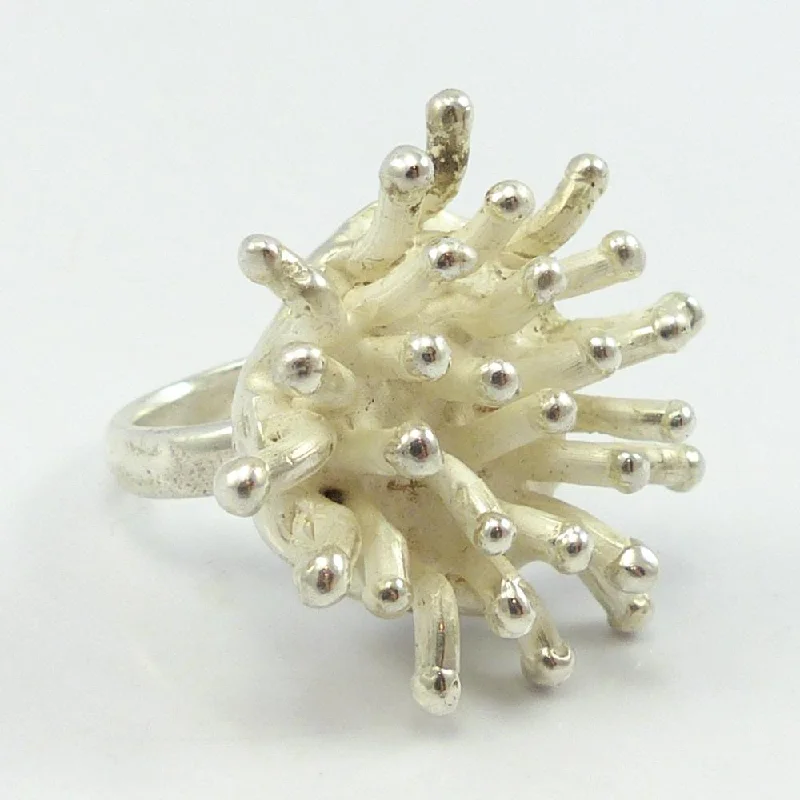 Minimalist women's rings-Sea Anemone Ring