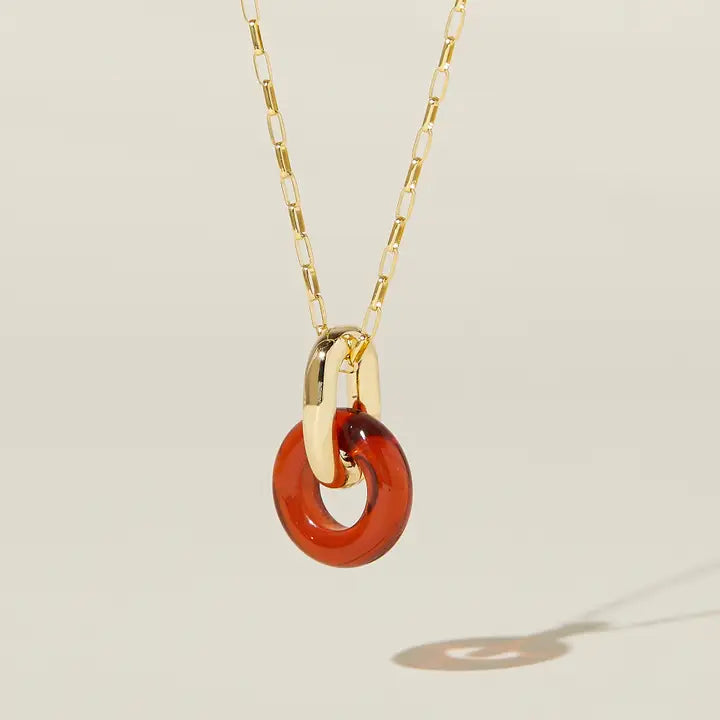 Women's limited edition necklaces-Anna Necklace - Brick