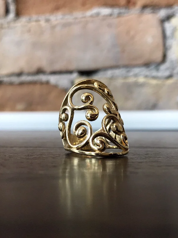 Women's formal rings-Filigree Ring