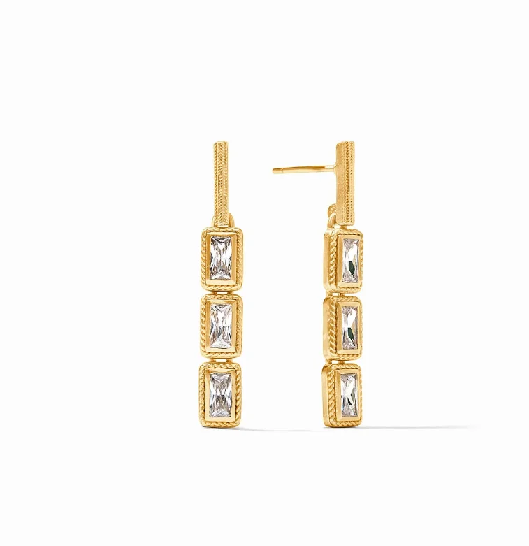 Women's statement rings-Julie Vos Baguette Tier Earring