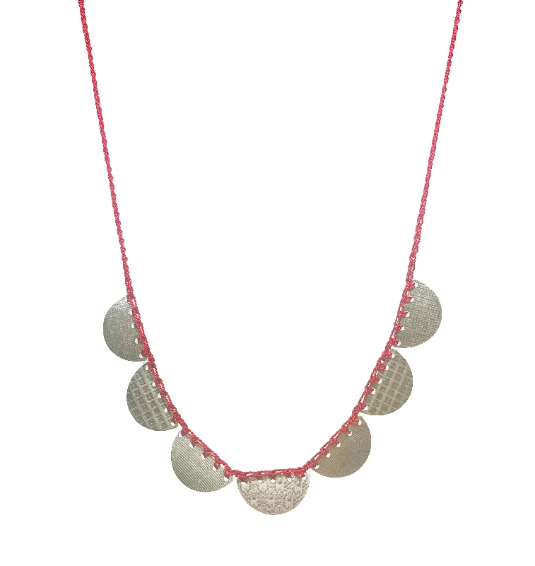 Women's birthday gift necklaces-7 Half Moon Necklace by Erica Schlueter