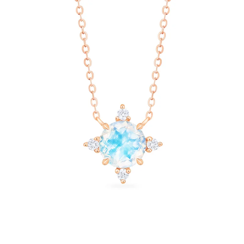 Modern women's necklaces-[Polaris] North Star Necklace in Moonstone