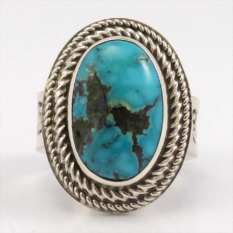 Women's eternity rings-Persian Turquoise Ring