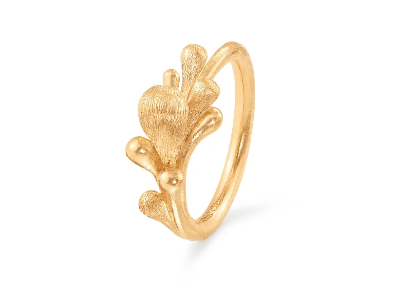 Women's vintage rings-BoHo Ring, Yellow Gold