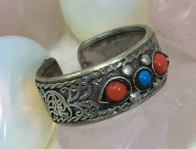 Women's wedding rings-Tibetan Ring #23