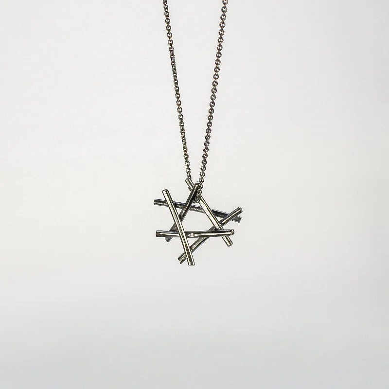 Trendy women's necklaces-NEW! Star of David Pendant in Sterling Silver by Rina Young