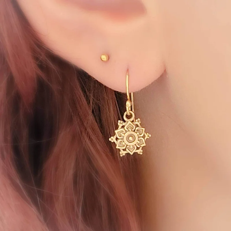 Women's Christmas earrings-Mandala Drop Earrings