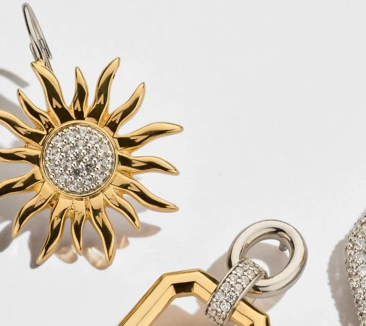 Women's geometric rings-Sunflower Earring