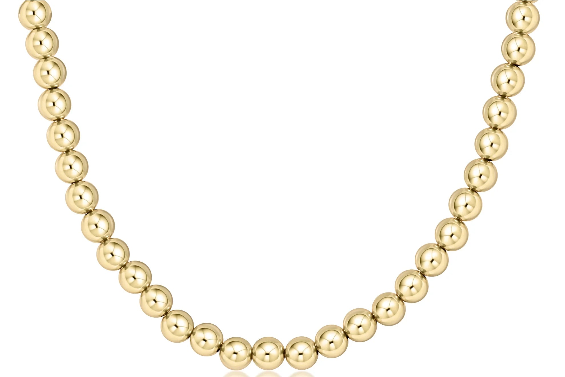 Women's sustainable necklaces-Enewton - Classic Choker 8mm bead - gold