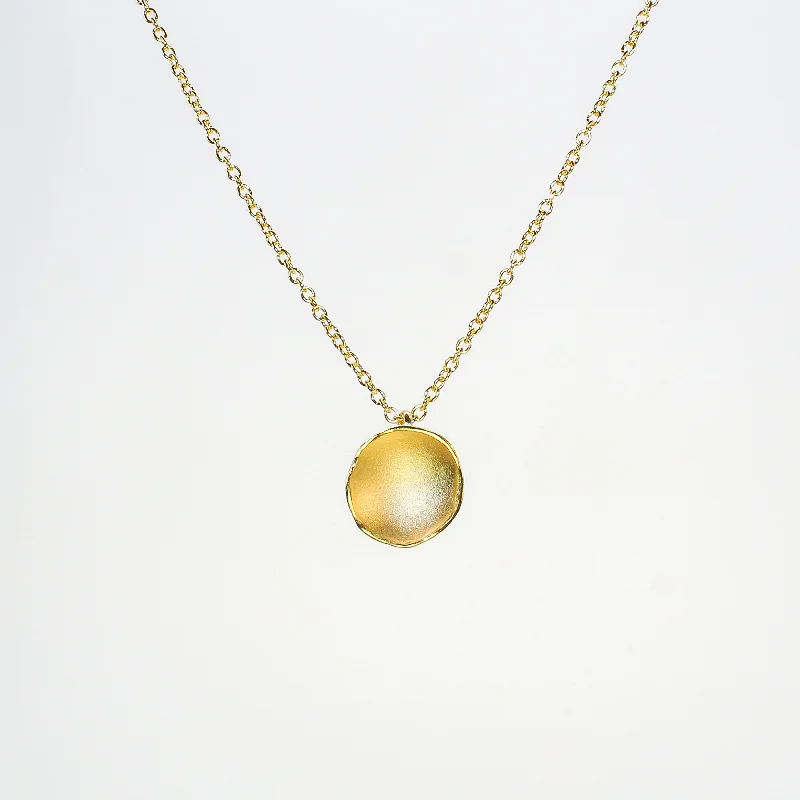 High-end women's necklaces-NEW! Medium Dishy Necklace- 18k Gold Vermeil by Sarah Richardson