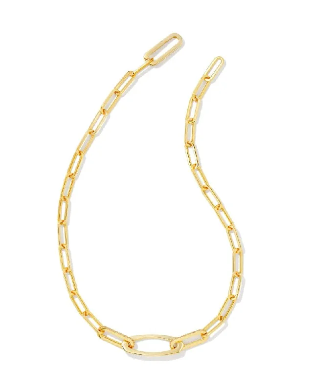 Women's pendant necklaces-KENDRA SCOTT- Adeline Chain Necklace in Gold