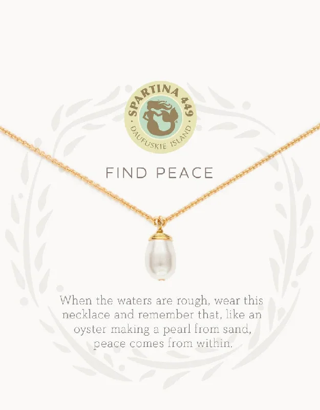 Women's geometric necklaces-Spartina - Sea La Vie Necklace - Find Peace