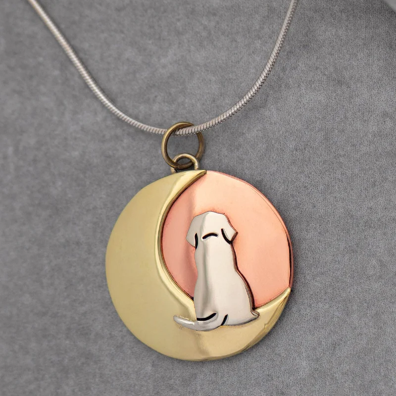 Women's eco-friendly necklaces-Moonlight Dog Necklace