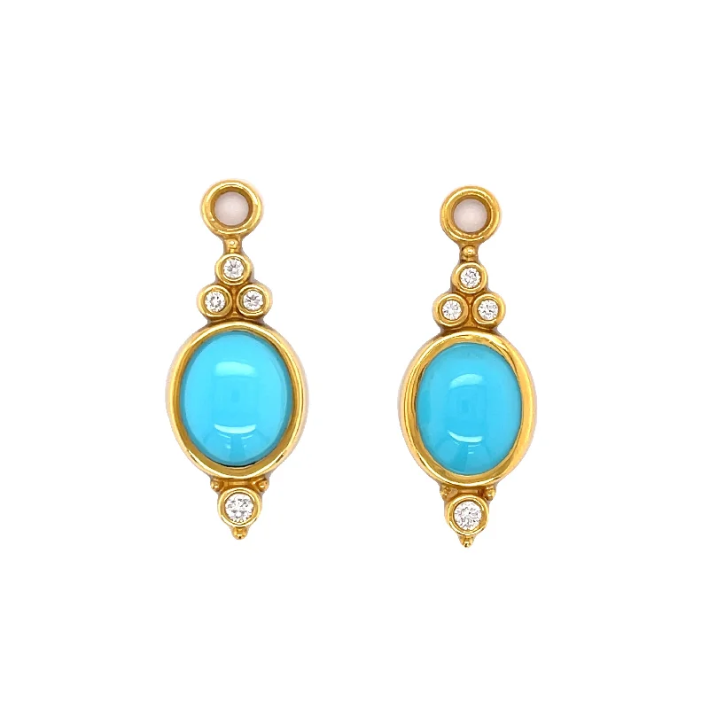 Women's geometric rings-Turquoise Earring Charms