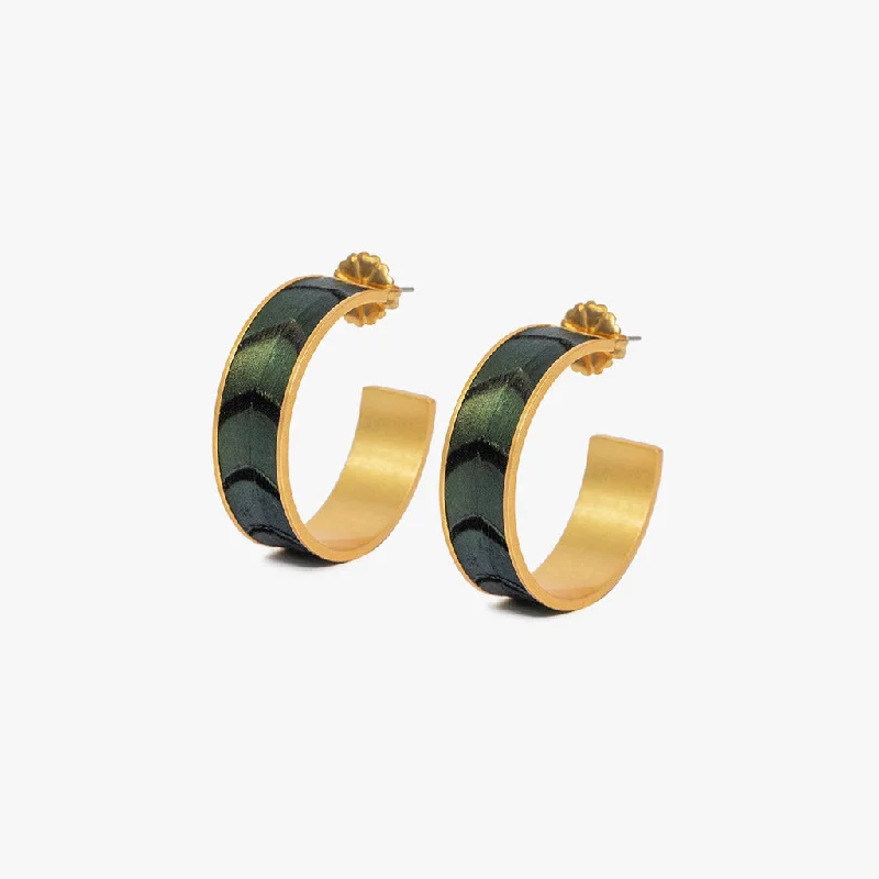 Women's Christmas rings-Becca Hoop Earring