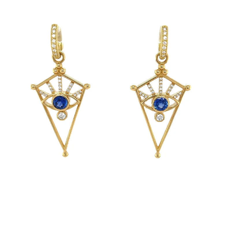 Women's ruby rings-Sapphire Earring Charms