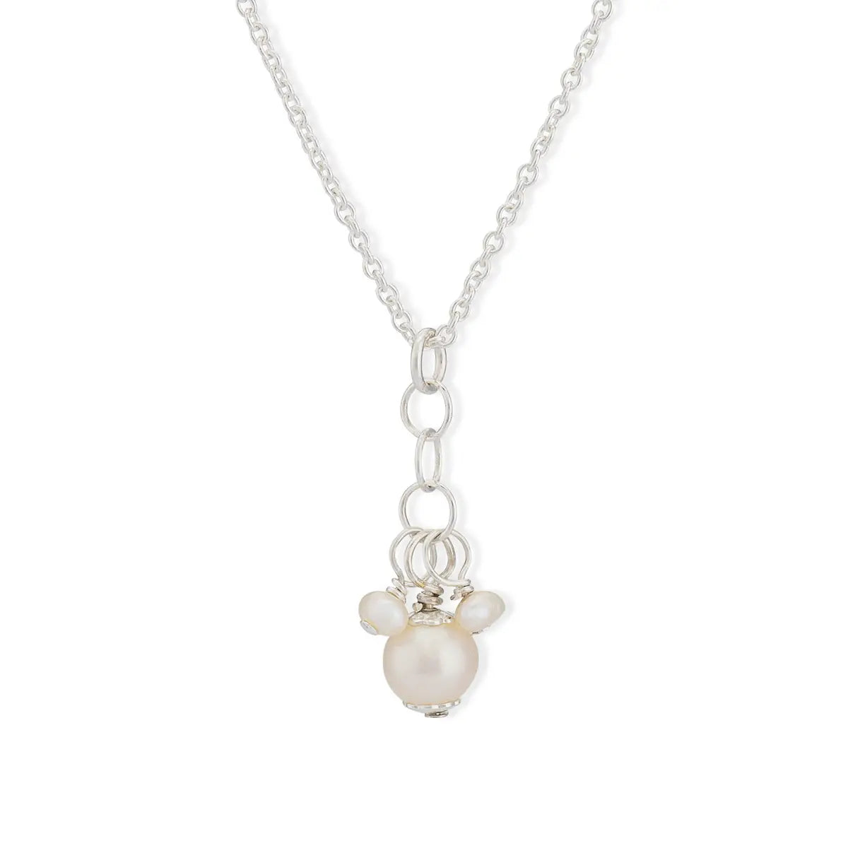 Women's heart-shaped necklaces-NEW! Chloe Freshwater Pearl Drop Handmade Necklace Gold by Freshie & Zero