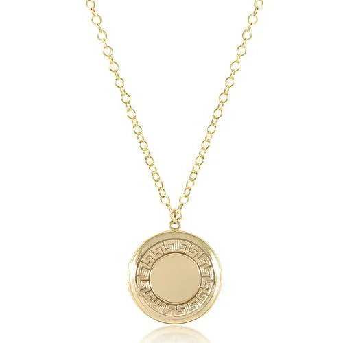 Women's gold necklaces-Enewton - Necklace Gold - cherish medium gold locket