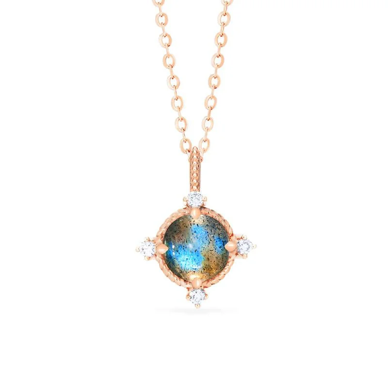 Luxury women's necklaces-[Stella] Aura of Galaxy Necklace in Labradorite