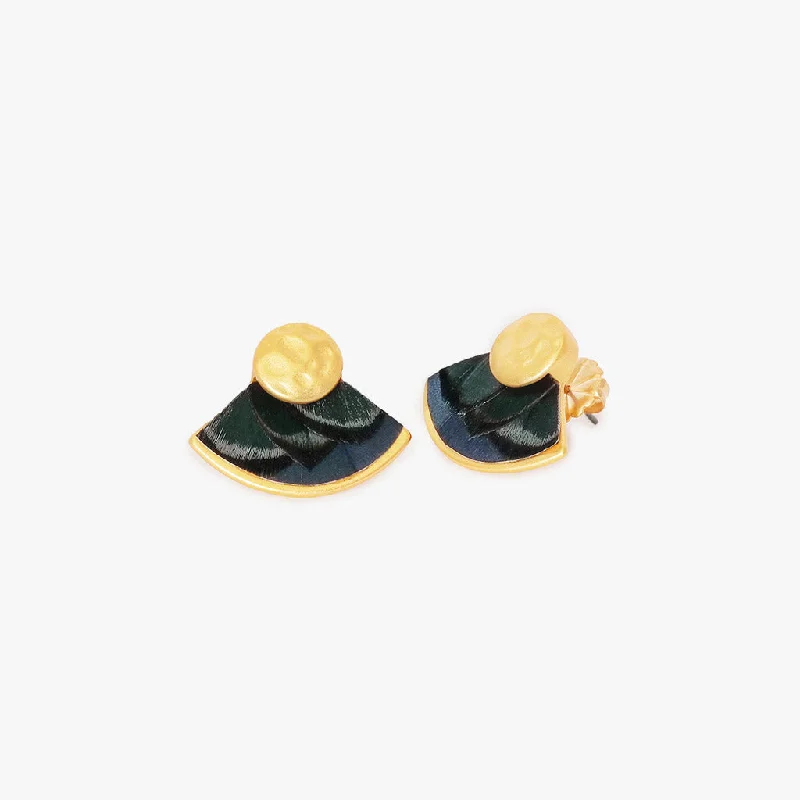 Women's K gold rings-Weston Stud Earring