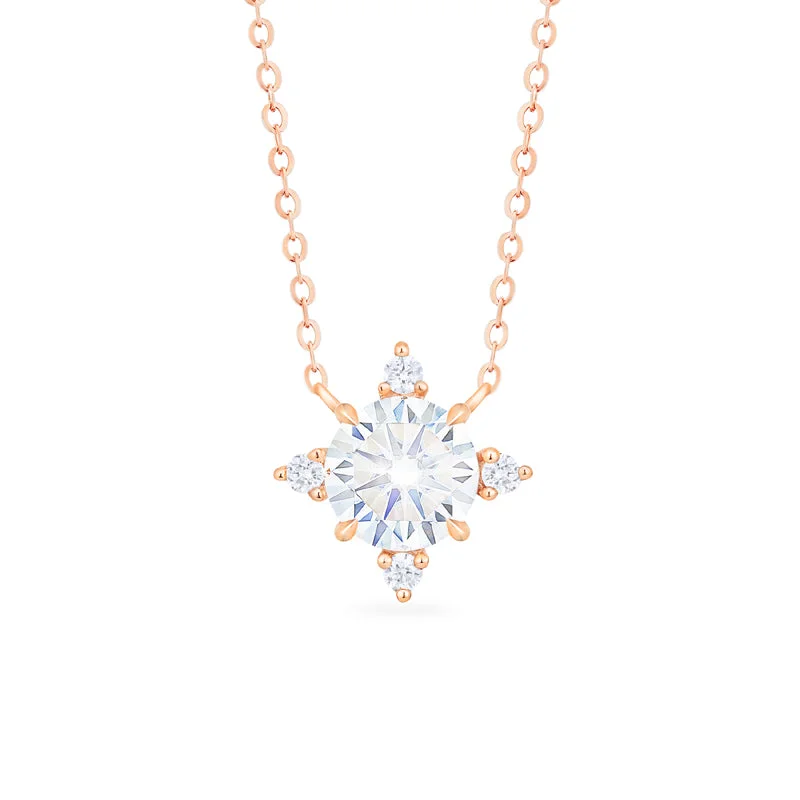 Women's minimalist necklaces-[Polaris] North Star Necklace in Moissanite