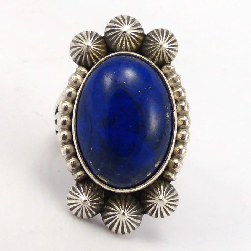 Women's stackable rings-Lapis Ring