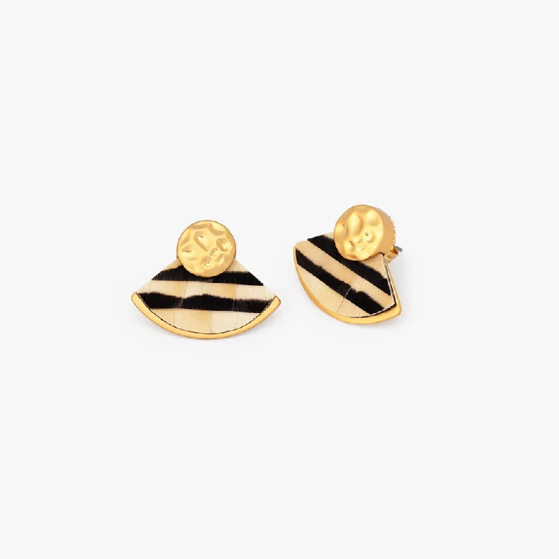 Luxury women's rings-Sand Draw Stud Earring