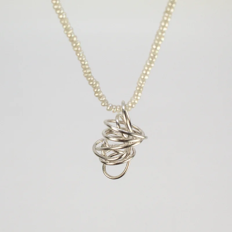 Women's graduation necklaces-NEW! Nest on Seed Pearl Necklace by Rina Young