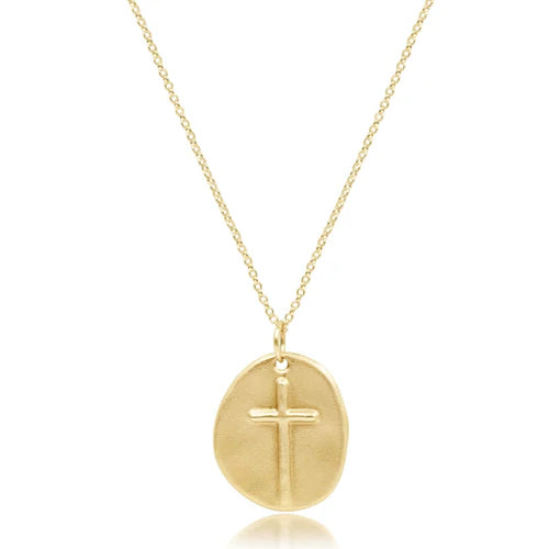 Women's minimalist necklaces-Enewton - 16in Necklace Gold - Inspire Gold Charm