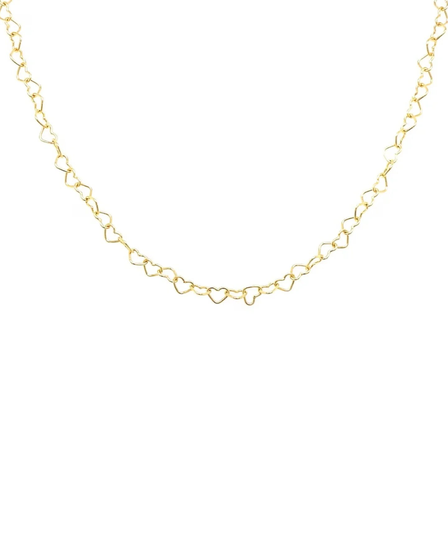 Women's party necklaces-Natalie Wood - Adorned Heart Layering Necklace in Gold