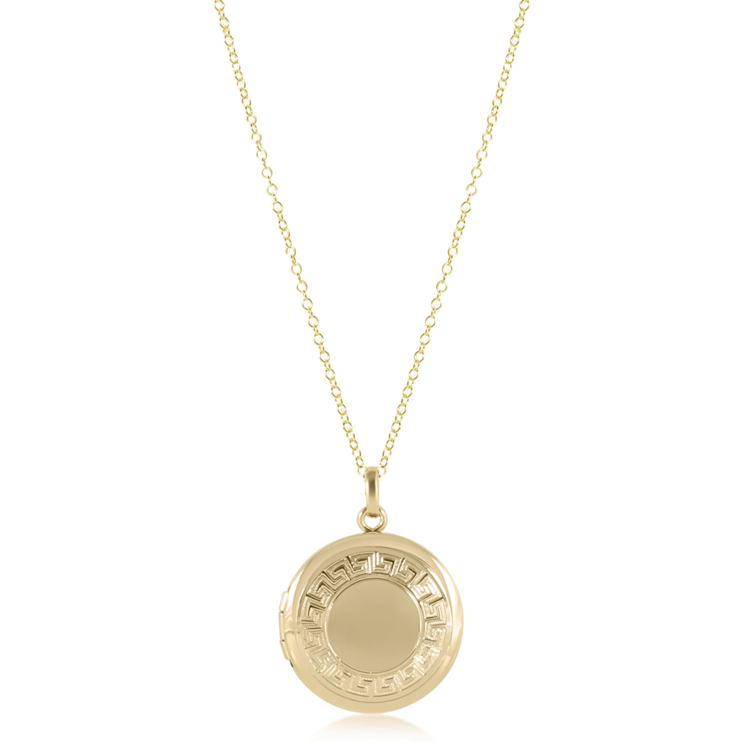 Women's elegant necklaces-Enewton - 16" necklace gold - cherish small gold locket