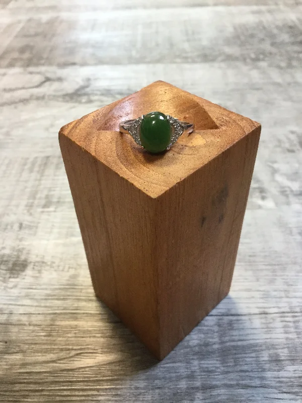 Women's geometric rings-High Grade Jade Adjustable Ring