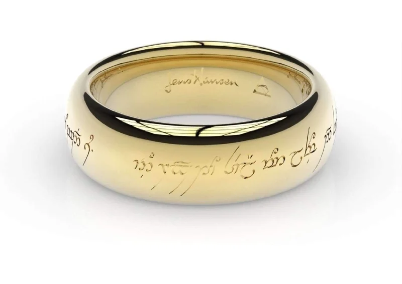 Women's limited edition rings-Elvish Love Ring Yellow Gold