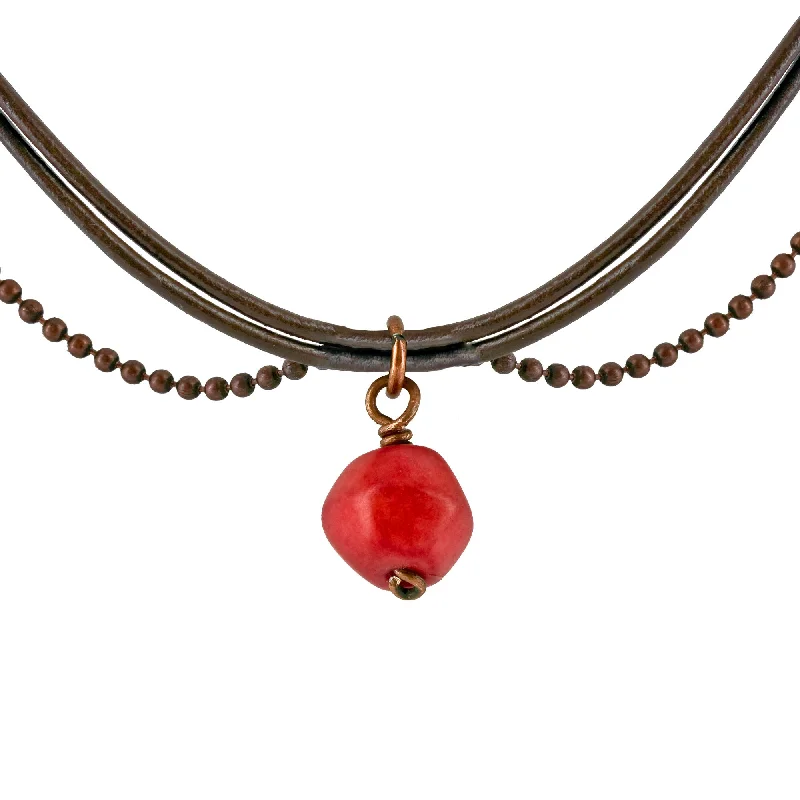 Women's spiritual necklaces-Magdalena Faceted Tagua Necklace