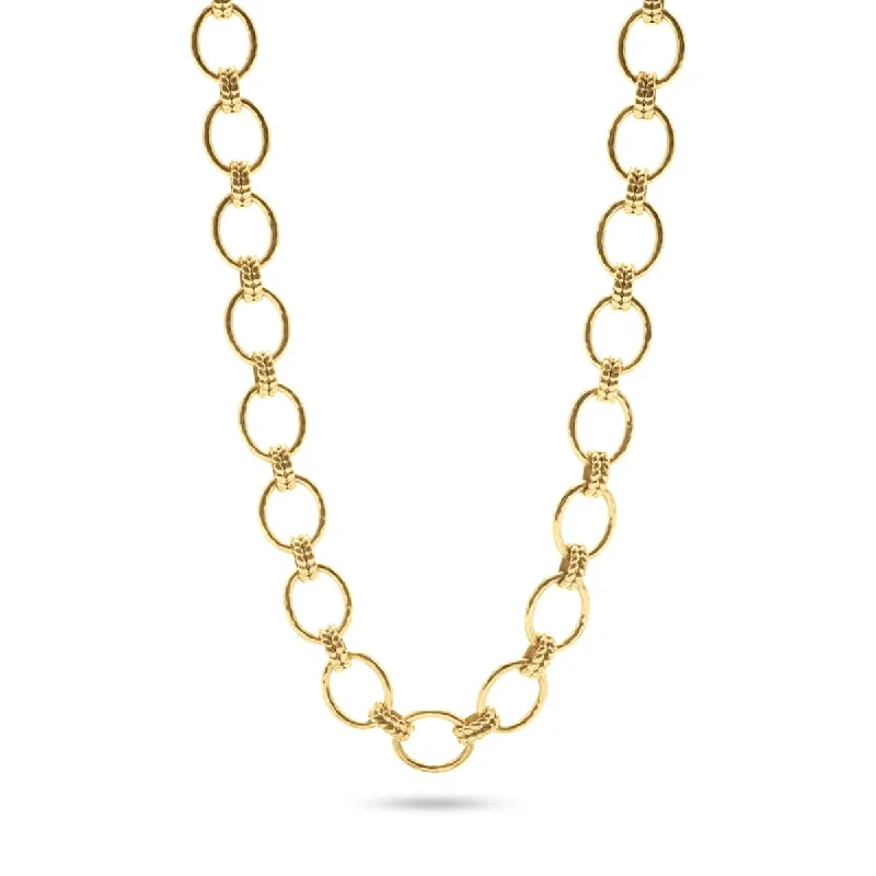 Women's graduation necklaces-Necklace - Cleopatra Grande Link - Gold