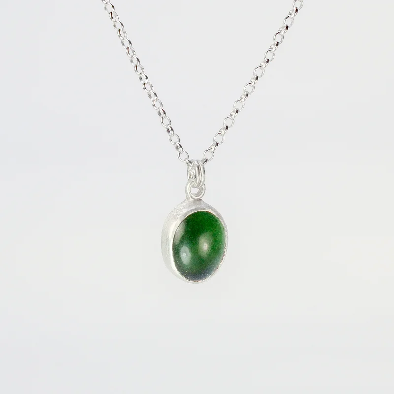 High-end women's necklaces-NEW! Serpentine Jade Necklace by Ashley Procopio