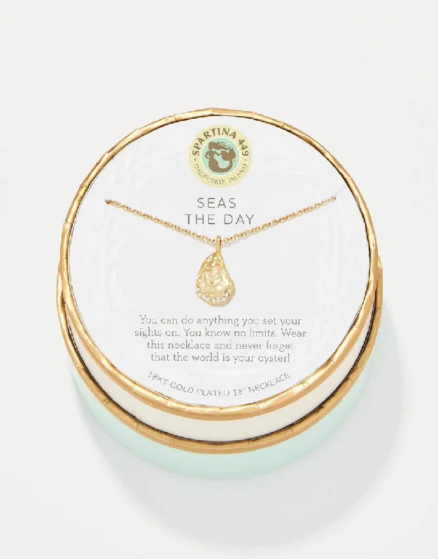 Custom women's necklaces-Spartina - Sea La Vie Necklace - Seas the Day/Oyster